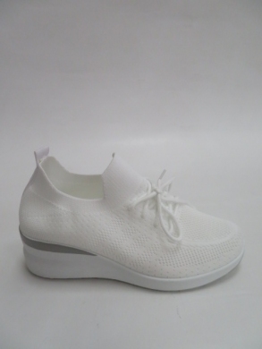 Sportowe Damskie na koturnie (36-41) AB09 WHITE