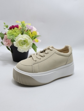 Buty sportowe damskie na płaskim (36-41) PL358 BEIGE