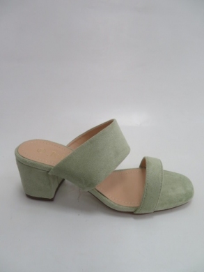 Klapki damskie na obcasie (36-41) FD-195 GREEN