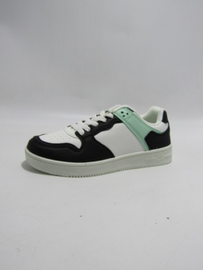 Buty sportowe damskie na płaskim (36-41) AD701 BLACK/WHITE