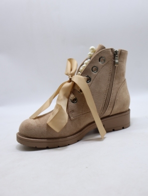 Botki damskie na płaskim (36-41) CLS-206 KHAKI