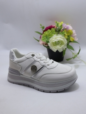 Buty sportowe damskie na płaskim (36-41) LO167 WHITE