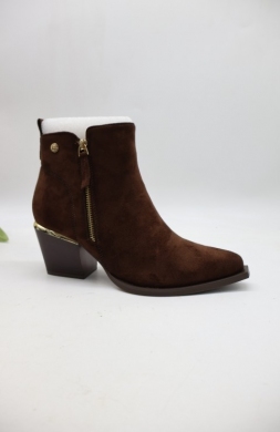 Botki damskie na obcasie (36-41) 1986-22 BROWN