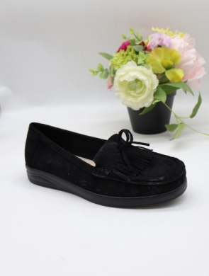 Mokasyny damskie na płaskim (36-41) 3102 BLACK