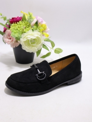 Mokasyny damskie na płaskim (36-41) H8-1029 BLACK