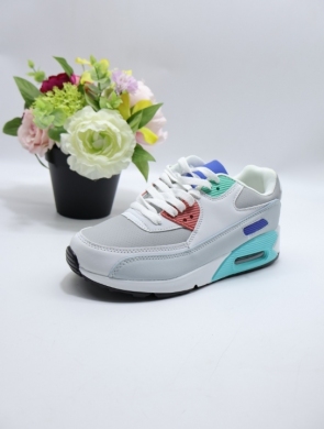 Buty sportowe damskie na płaskim (36-41) D801 GREY/BLUE