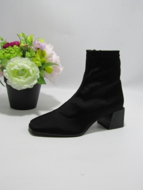 Botki damskie na obcasie (36-41) 9662A BLACK