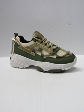 Buty sportowe damskie na płaskim (36-41) BL389 GREEN