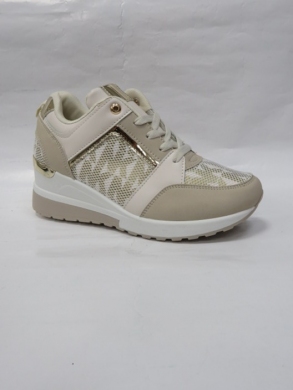 Buty sportowe damskie na koturnie (36-41) LDLJ-45 BEIGE
