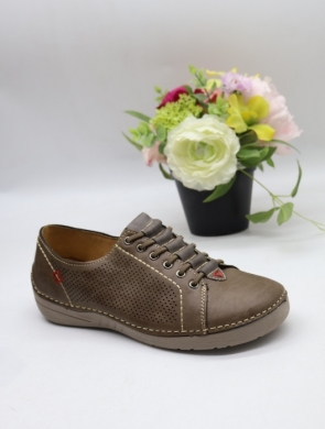 Półbuty damskie na płaskim (36-42) 6770 BROWN