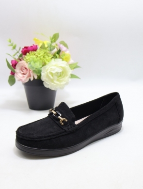 Mokasyny damskie na płaskim (36-41) 5439 BLACK