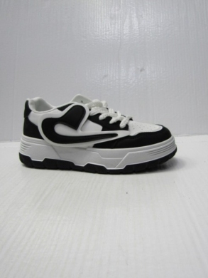 Buty sportowe damskie na płaskim (36-41) 0-1780 WHITE/BLACK
