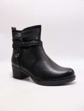 Botki damskie ocieplane na obcasie (36-41) MO-1020 BLACK