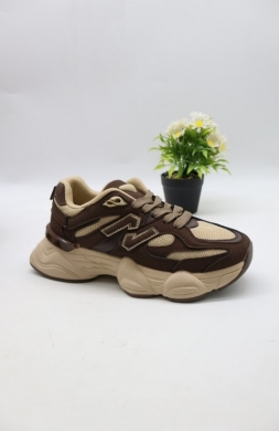 Buty sportowe damskie na płaskim (36-41) 24071 BROWN