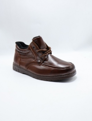 Botki męskie ocieplane (40-46) 31107-3 BROWN