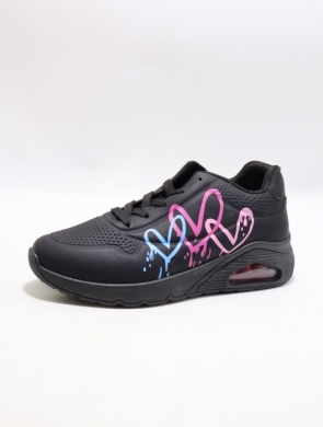 Buty sportowe damskie na płaskim (36-41) 9182-21 ALLBLACK