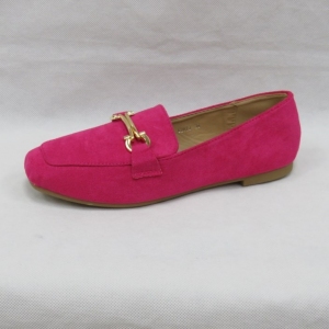 Mokasyny damskie na płaskim (36-41) L2823 FUSHIA