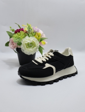 Buty sportowe damskie na płaskim (36-41) 8353 BLACK