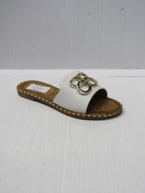 Klapki damskie na płaskim (36-41) DM100 WHITE