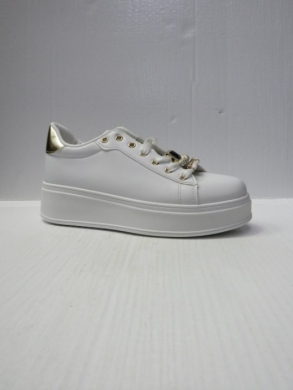 Buty sportowe damskie na koturnie (36-41) WW-106 WHITE/GOLD
