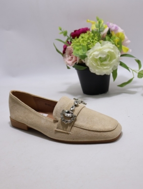Mokasyny damskie na płaskim (36-41) H8-257 BEIGE