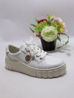 Buty sportowe damskie na płaskim (36-41) 6640 WHITE