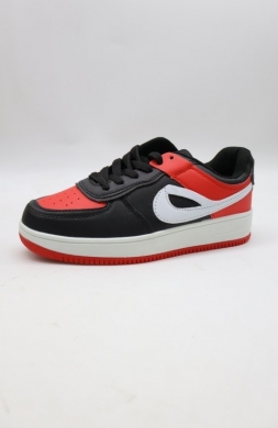 Buty sportowe damskie na płaskim (36-41) DN89-253 BL/RED/WH