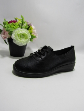 Półbuty damskie na płaskim (39-43) DTA-7 BLACK