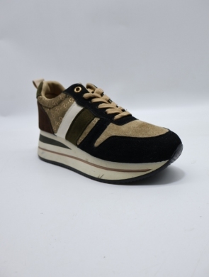 Buty sportowe damskie na płaskim (36-41) JF2982 BL/KHAKI