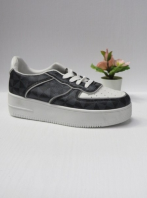 Buty sportowe damskie na płaskim (36-41) 8-23 BLACK
