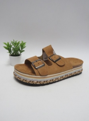 Klapki damskie na koturnie (36-41) DF869 CAMEL