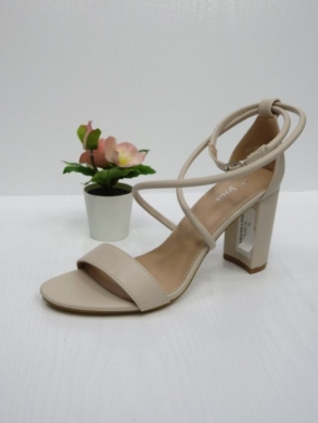 Sandały damskie na obcasie (36-41) H8-281 BEIGE