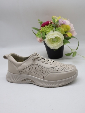 Buty sportowe damskie na płaskim (39-43) DBK01-1 BEIGE