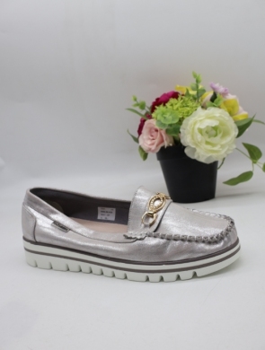 Mokasyny damskie na płaskim (36-41) 0668 SILVER