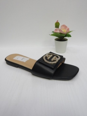 Klapki damskie na płaskim (36-41) YU210 BLACK