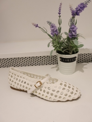 Baleriny damskie (36-41) 77-677 WHITE