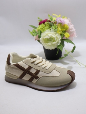 Buty sportowe damskie na płaskim (36-41) WX-191 BEIGE