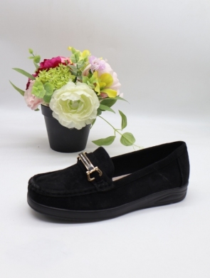 Mokasyny damskie na płaskim (36-41) 5325 BLACK