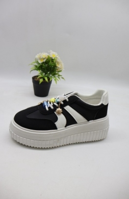 Buty sportowe damskie na płaskim (36-41) PC318 BLACK