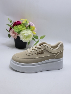 Buty sportowe damskie na płaskim (36-41) A1125 BEIGE