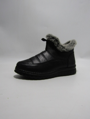Botki damskie ocieplane na płaskim (36-41) CH-06 BLACK