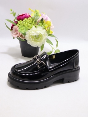Mokasyny damskie na płaskim (36-41) 2025-7 BLACK