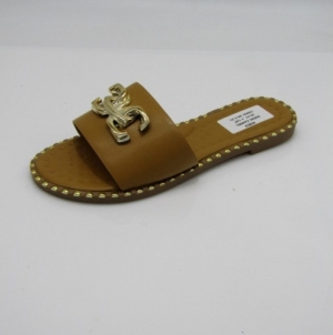 Klapki damskie na płaskim (36-41) DM96 CAMEL