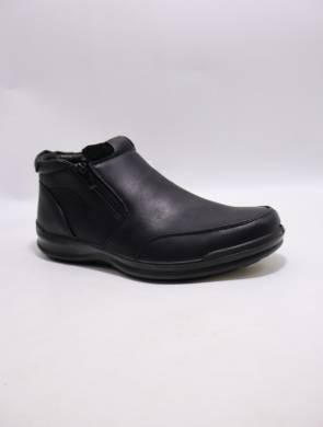 Botki męskie ocieplane (40-46) 1361-1 BLACK