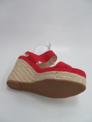 Sandały damskie na koturnie (36-41) L181 RED