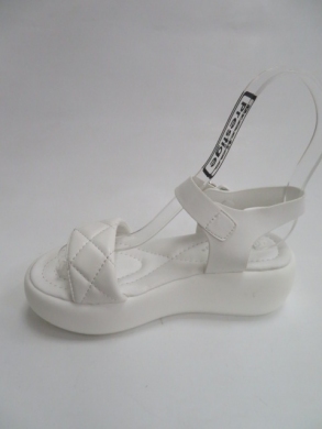 Sandały damskie na koturnie (36-41) 0-110 WHITE