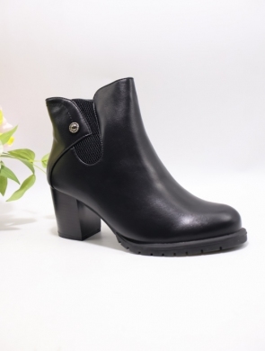 Botki damskie ocieplane na obcasie (36-41) S99-1 BLACK