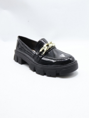 Mokasyny damskie na płaskim (36-41) 999-1 BLACK