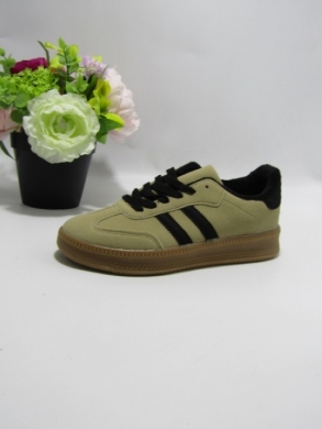Buty sportowe damskie na płaskim (36-41) XBC24502 KHAKI