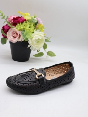 Mokasyny damskie na płaskim (36-41) 6261-1 BLACK
